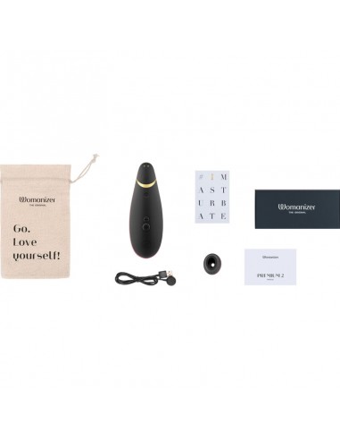 WOMANIZER PREMIUM 2 ESTIMULADOR DE CLiTORIS NEGRO