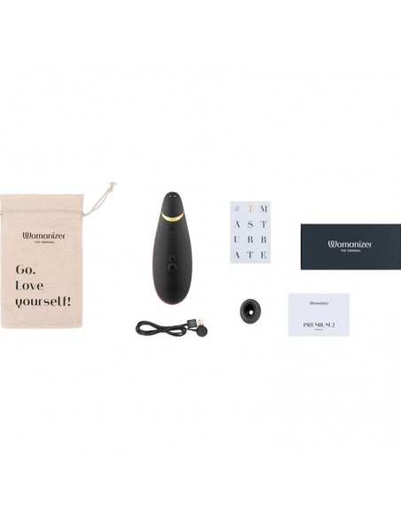 WOMANIZER PREMIUM 2 ESTIMULADOR DE CLiTORIS NEGRO