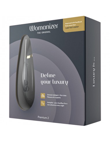 WOMANIZER PREMIUM 2 ESTIMULADOR DE CLiTORIS NEGRO