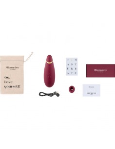 WOMANIZER PREMIUM 2 ESTIMULADOR DE CLITORIS BURDEOS 2