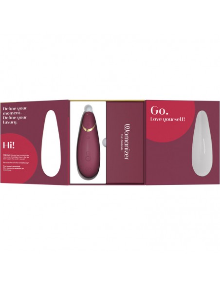 WOMANIZER PREMIUM 2 ESTIMULADOR DE CLiTORIS BURDEOS