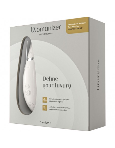 WOMANIZER PREMIUM 2 ESTIMULADOR DE CLiTORIS GRIS