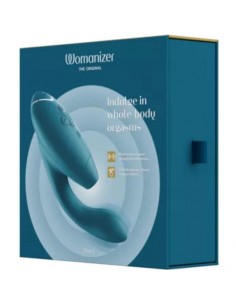 WOMANIZER DUO 2 ESTIMULADOR AZUL PETROLEO 2