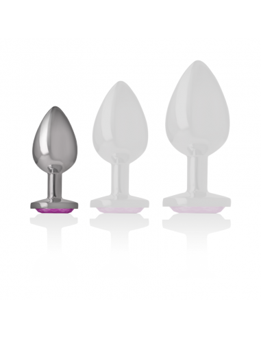 INTENSE PLUG ANAL METAL ALUMINIO CORAZoN ROSA TALLA S