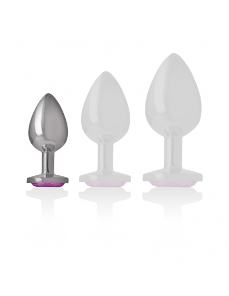 INTENSE PLUG ANAL METAL ALUMINIO CORAZoN ROSA TALLA S
