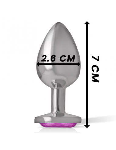 INTENSE PLUG ANAL METAL ALUMINIO CORAZoN ROSA TALLA S