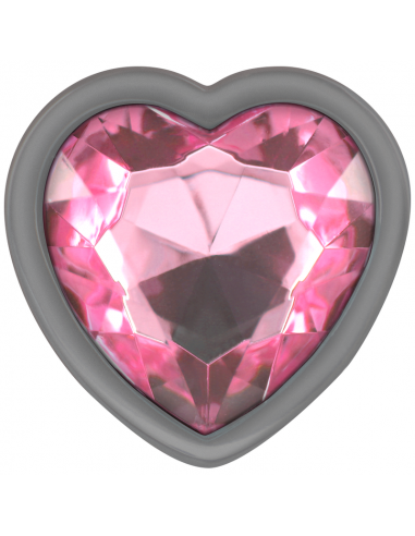 INTENSE PLUG ANAL METAL ALUMINIO CORAZoN ROSA TALLA S