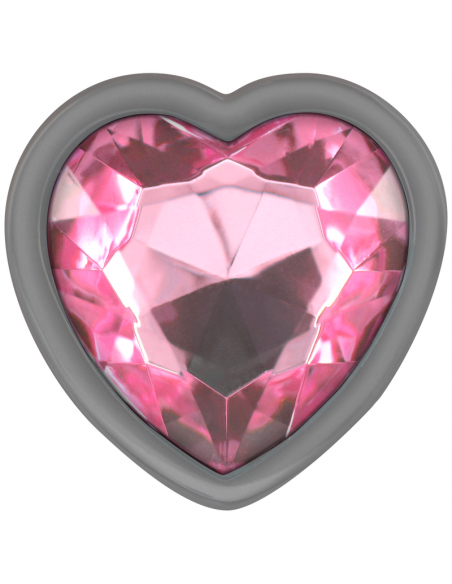 INTENSE PLUG ANAL METAL ALUMINIO CORAZoN ROSA TALLA S