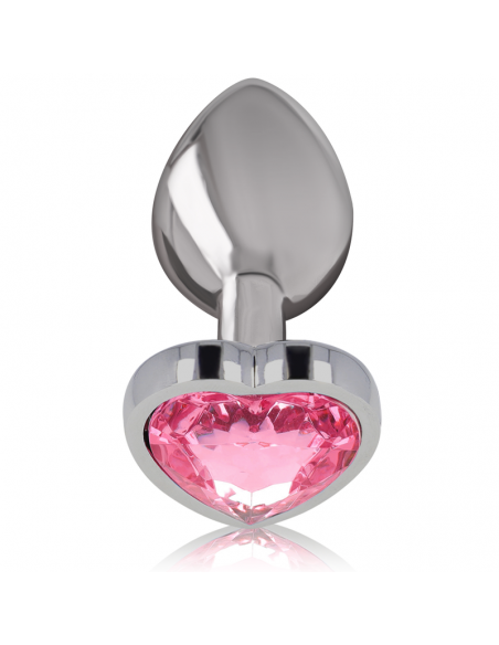 INTENSE PLUG ANAL METAL ALUMINIO CORAZoN ROSA TALLA S