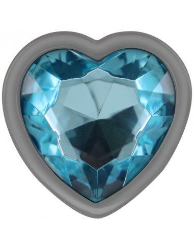 INTENSE PLUG ANAL METAL ALUMINIO CORAZoN AZUL TALLA S