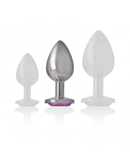 INTENSE PLUG ANAL METAL ALUMINIO CORAZoN ROSA TALLA M