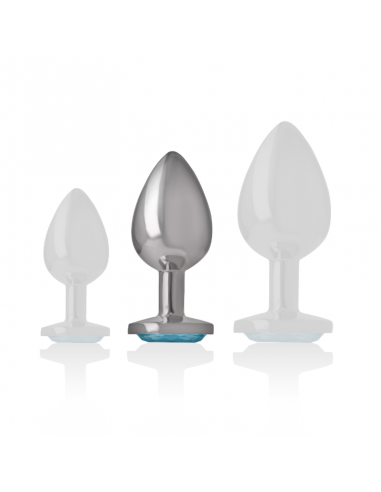 INTENSE PLUG ANAL METAL ALUMINIO CORAZoN AZUL TALLA M