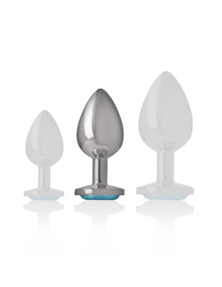 INTENSE PLUG ANAL METAL ALUMINIO CORAZoN AZUL TALLA M