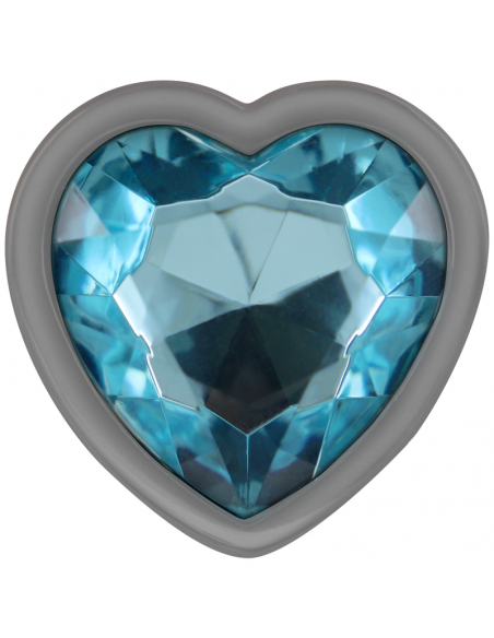 INTENSE PLUG ANAL METAL ALUMINIO CORAZoN AZUL TALLA M