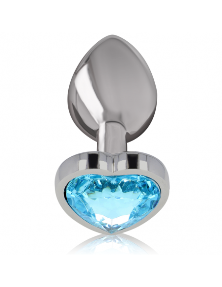 INTENSE PLUG ANAL METAL ALUMINIO CORAZoN AZUL TALLA M