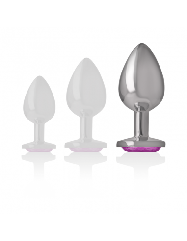 INTENSE PLUG ANAL METAL ALUMINIO CORAZoN ROSA TALLA L