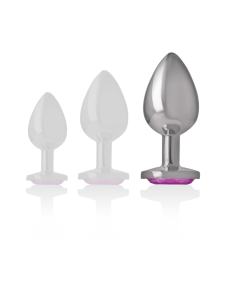 INTENSE PLUG ANAL METAL ALUMINIO CORAZoN ROSA TALLA L