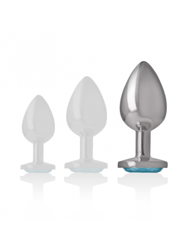 INTENSE PLUG ANAL METAL ALUMINIO CORAZoN AZUL TALLA L