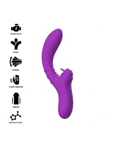 INTENSE HARRY VIBRADOR FLEXIBLE CON LENGUA MORADO