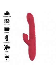 INTENSE DUA VIBRADOR MULTIFUNCIoN RECARGABLE UP DOWN CON LENGUA ROJO 2