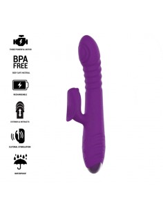 INTENSE IGGY VIBRADOR MULTIFUNCIoN RECARGABLE UP DOWN CON ESTIMULADOR DE CLITORIS MORADO 2