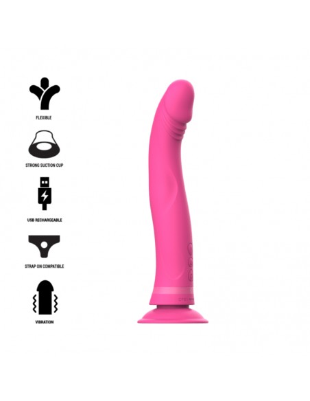 INTENSE MICHELANGELO DILDO VIBRADOR SILICONA ROSA