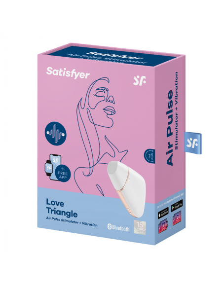 SATISFYER LOVE TRIANGLE ESTIMULADOR Y VIBRADOR BLANCO SATISFYER LOVE TRIANGLE ESTIMULADOR Y VIBRADOR BLANCO