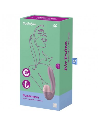 SATISFYER SUPERNOVA ESTIMULADOR Y VIBRADOR ROSA