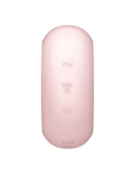 SATISFYER PRO TO GO 3 ESTIMULADOR Y VIBRADOR DOBLE ROSA