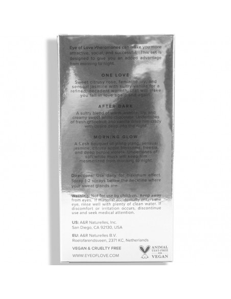 EYE OF LOVE EOL PHR PERFUME 10ML SET 3 MORNING GLOW ONE LOVE AFTER DARK