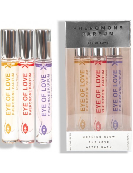 EYE OF LOVE EOL PHR PERFUME 10ML SET 3 MORNING GLOW ONE LOVE AFTER DARK