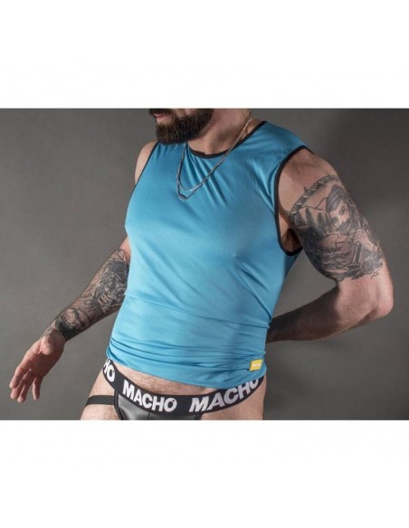 MACHO CAMISETA AZUL L XL