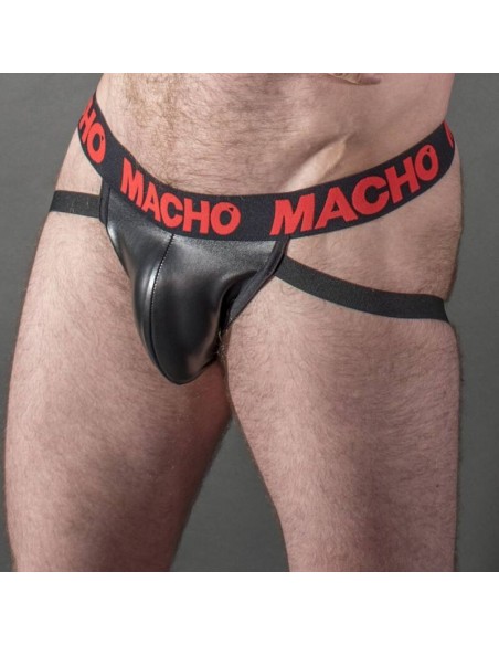 MACHO MX25RC JOCK CUERO ROJO M