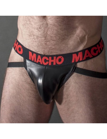 MACHO MX25RC JOCK CUERO ROJO M