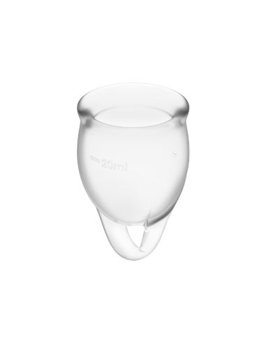 SATISFYER FEEL CONFIDENT KIT COPA MENSTRUAL TRANSPARENTE 1520ML