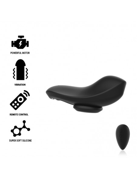 BLACKSILVER PRESTON PANTIE VIBRADOR SILICONA RECARGABLE NEGRO