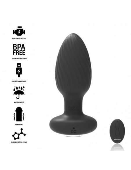 BLACKSILVER WELLS PLUG ROTADOR ANAL SILICONA CONTROL REMOTO