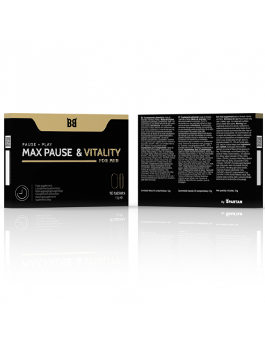 BLACKBULL BY SPARTAN MAX PAUSE VITALITY RETARDANTE PARA HOMBRE 10 CaPSULAS