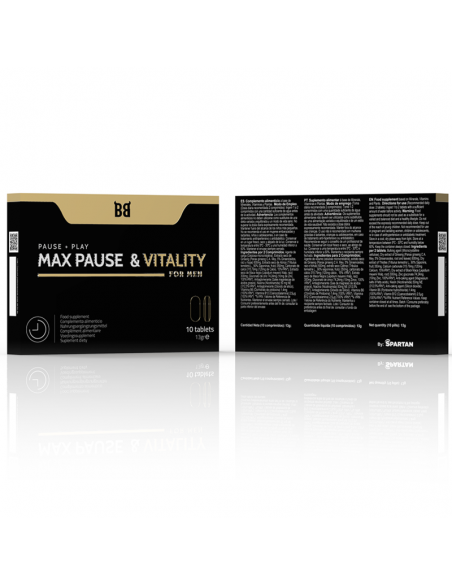 BLACKBULL BY SPARTAN MAX PAUSE VITALITY RETARDANTE PARA HOMBRE 10 CaPSULAS