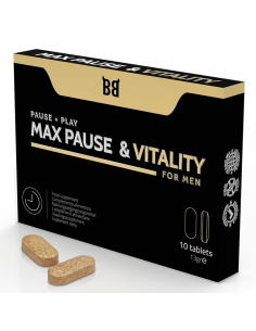 BLACKBULL BY SPARTAN MAX PAUSE VITALITY RETARDANTE PARA HOMBRE 10 CaPSULAS