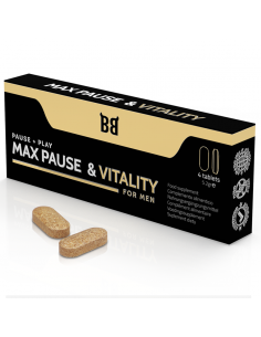 BLACKBULL BY SPARTAN MAX PAUSE VITALITY RETARDANTE PARA HOMBRE 4 CaPSULAS