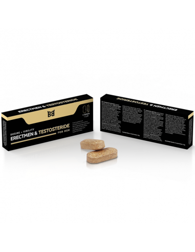 BLACKBULL BY SPARTAN ERECTMEN TESTOSTERIDE POTENCIA Y TESTOSTERONA PARA HOMBRE 4 CaPSULAS