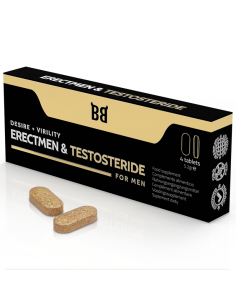 BLACKBULL BY SPARTAN ERECTMEN TESTOSTERIDE POTENCIA Y TESTOSTERONA PARA HOMBRE 4 CaPSULAS