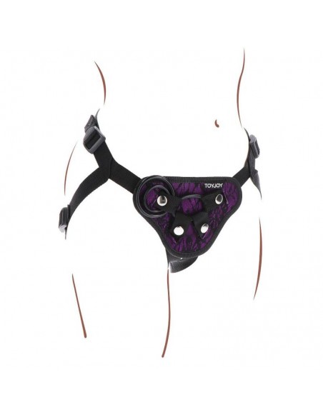 GET REAL STRAP ON LACE HARNES MORADO
