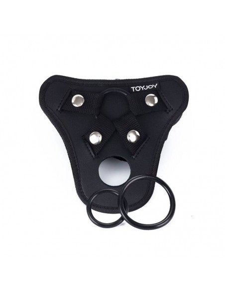 GET REAL STRAP ON PLEASURE HARNES NEGRO