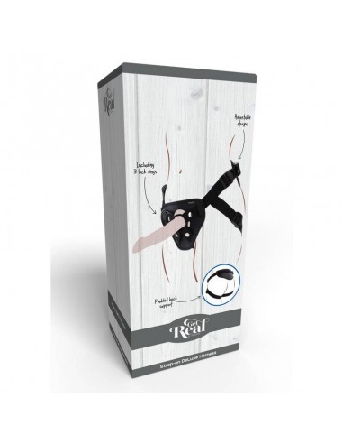 GET REAL STRAP ON DELUXE HARNES NEGRO
