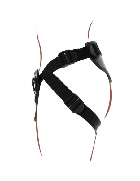 GET REAL STRAP ON DELUXE HARNES NEGRO
