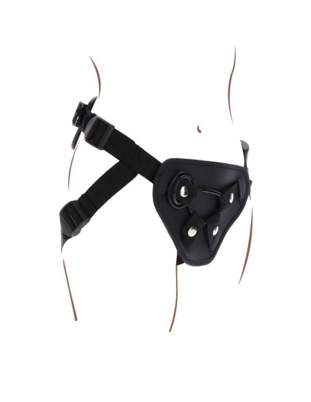 GET REAL STRAP ON DELUXE HARNES NEGRO
