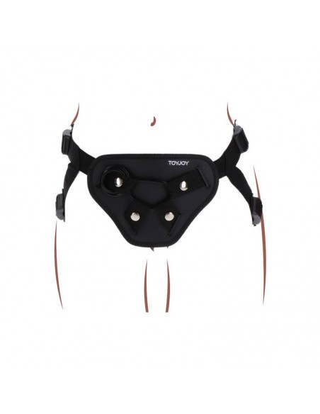 GET REAL STRAP ON DELUXE HARNES NEGRO