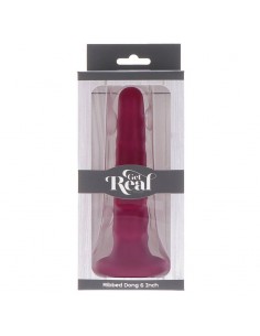 GET REAL RIBBED DONG 12 CM ROJO 2